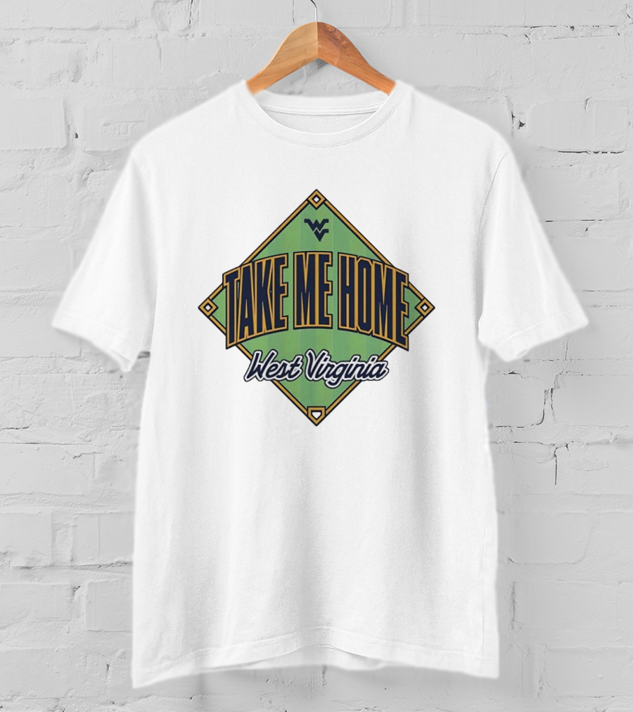 West Virginia Take Me Home Baseball Diamond T-Shirt