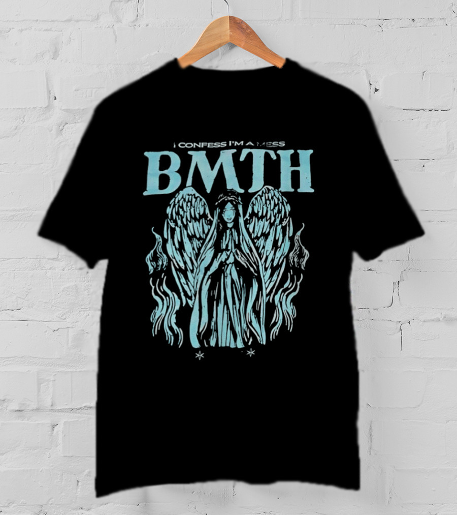 BMTH I Confess I'm A Mess Angel Wings Alternative Metal Band T-Shirt