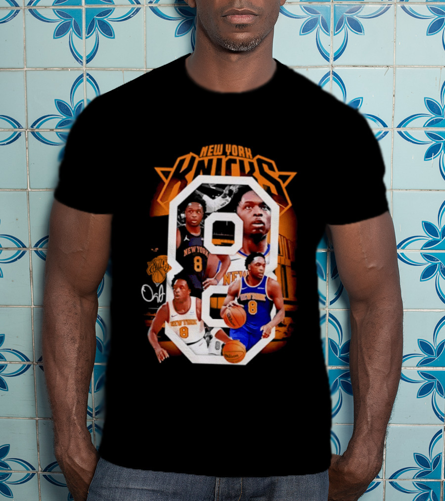 New York Knicks OG Anunoby 8 Basketball Jersey T-Shirt