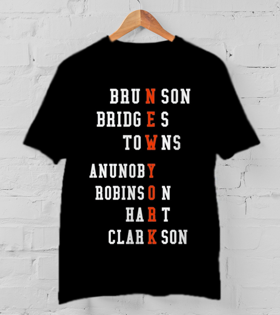 New York Knicks Players Names As Team Name T-Shirt