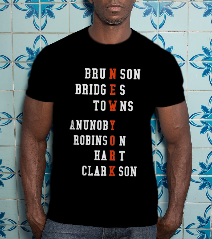 New York Knicks Players Names As Team Name T-Shirt