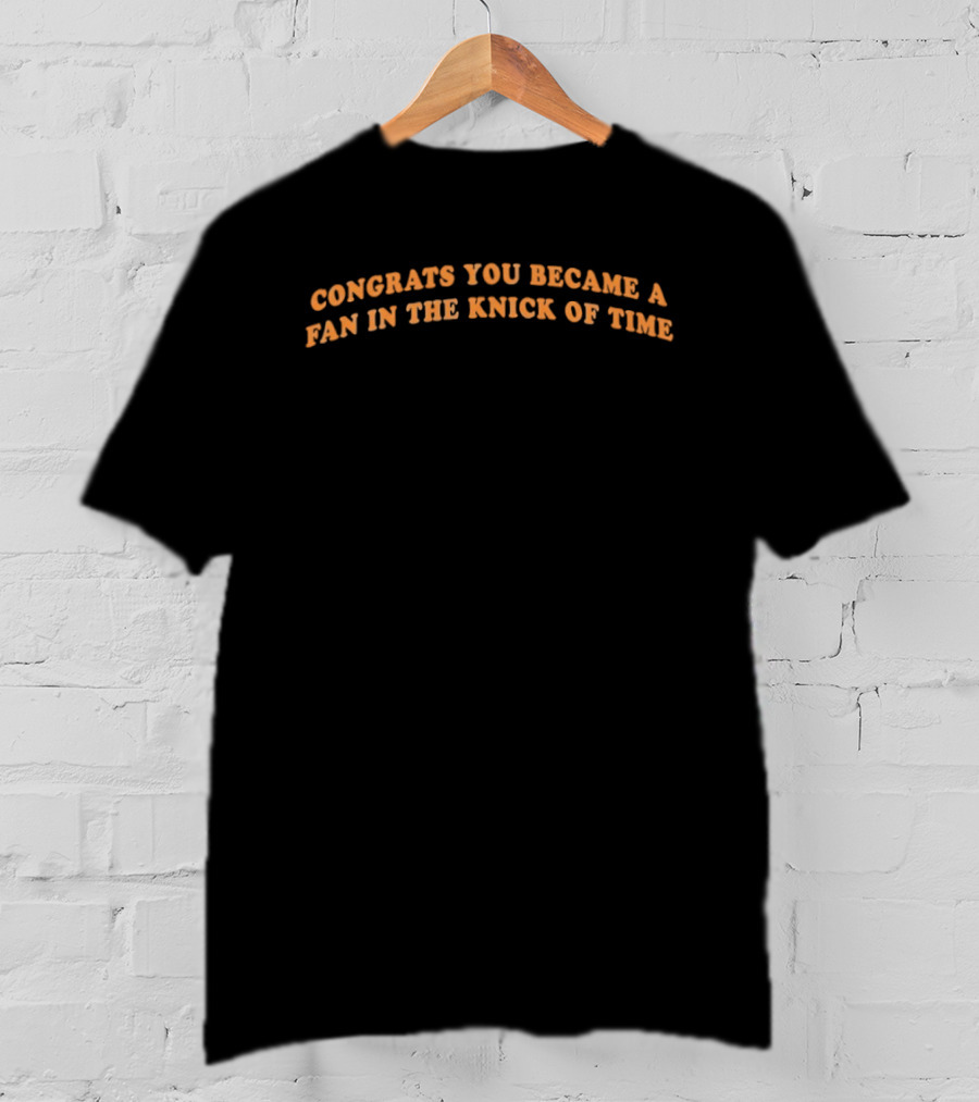 Congrats You Became A Fan In The Knick Of Time Stevie Knicks T-Shirt