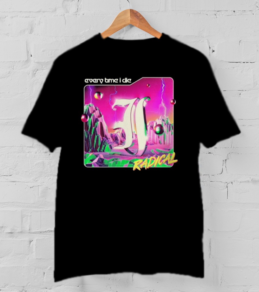 Epitaph Records Every Time I Die Radical Neon 3D Mountains T-Shirt