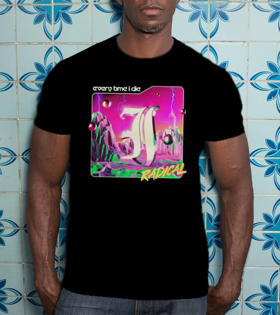 Epitaph Records Every Time I Die Radical Neon 3D Mountains T-Shirt