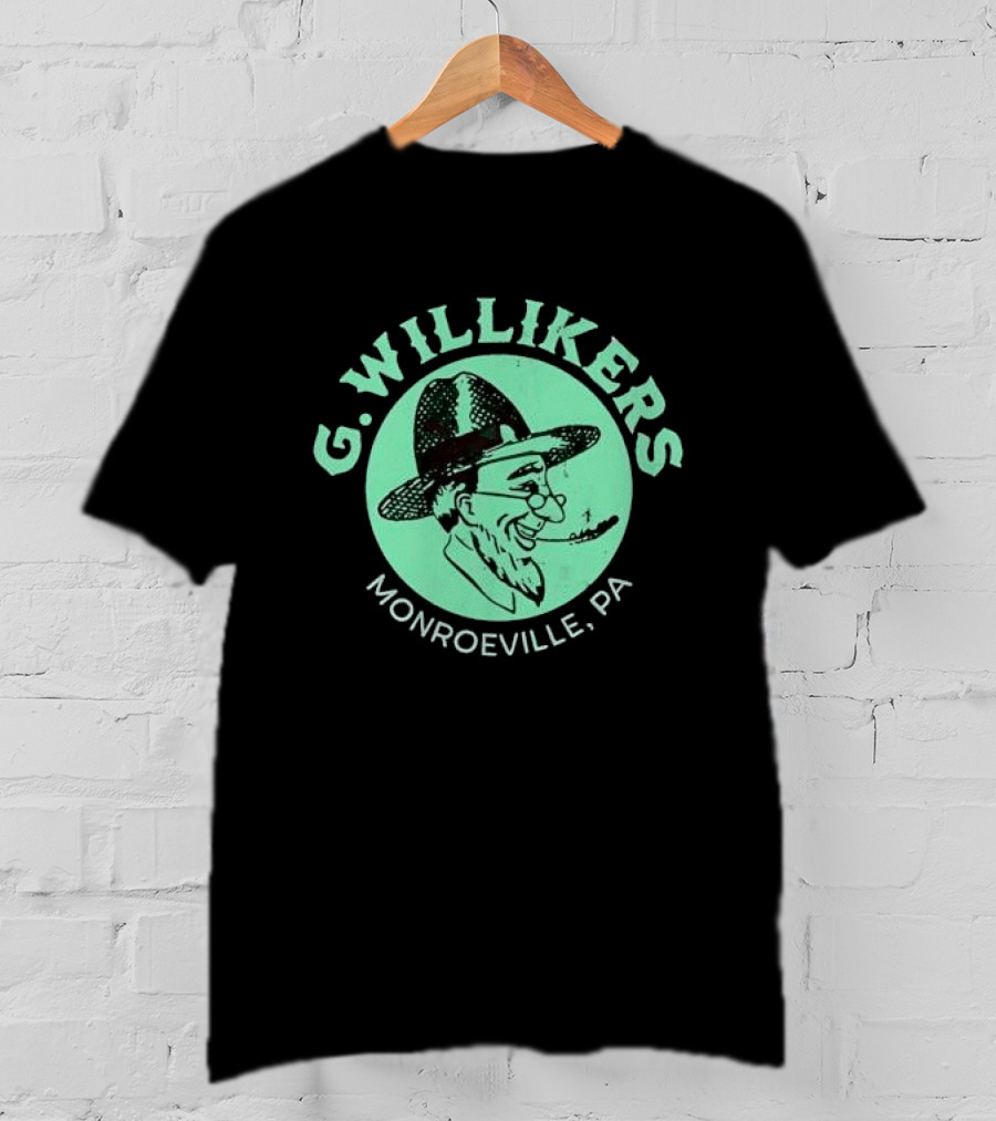 G. Willikers Monroeville PA Vintage Character Pipe Hat T-Shirt