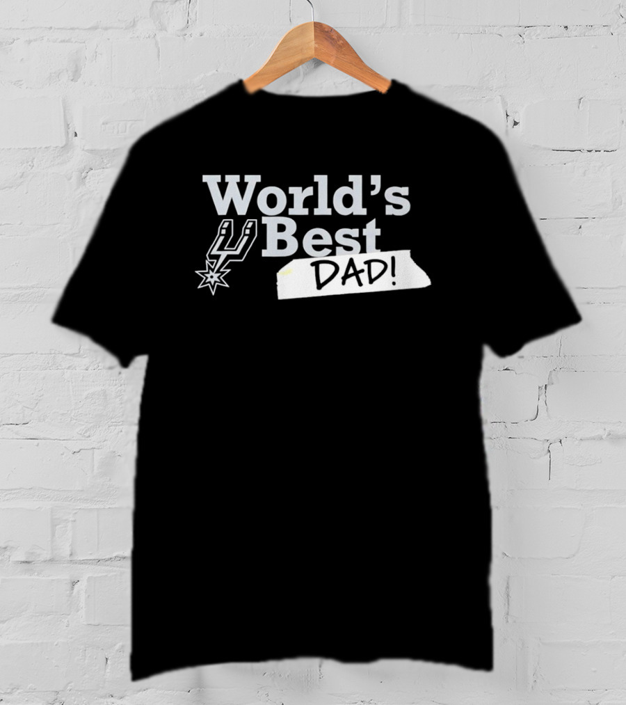 San Antonio Spurs World's Best Dad 2026 Father's Day Basketball Fan T-Shirt