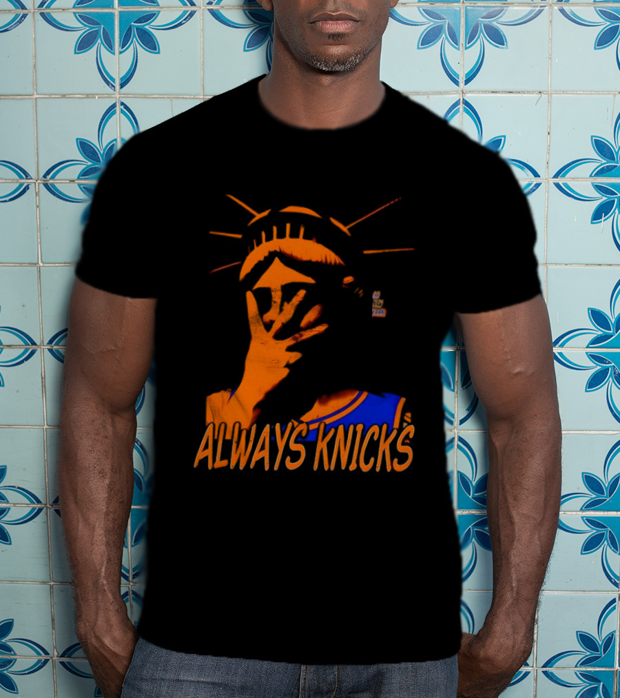 Always Knicks Statue Of Liberty Jalen Brunson New York Knicks NBA 2026 T-Shirt