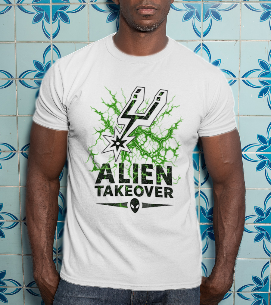 Alien Takeover San Antonio Spurs Basketball 2026 T-Shirt