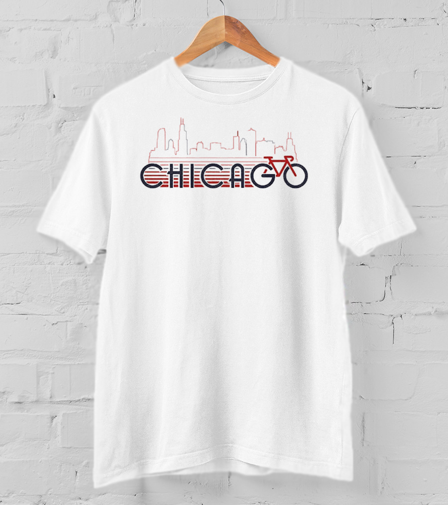 Chicago Skyline Bike T-Shirt