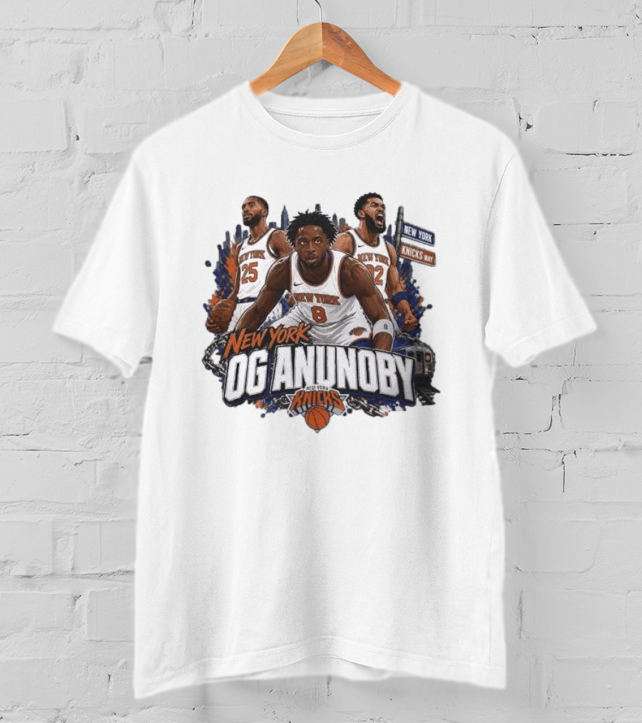 New York Knicks OG Anunoby Game Day Sports 2026 T-Shirt