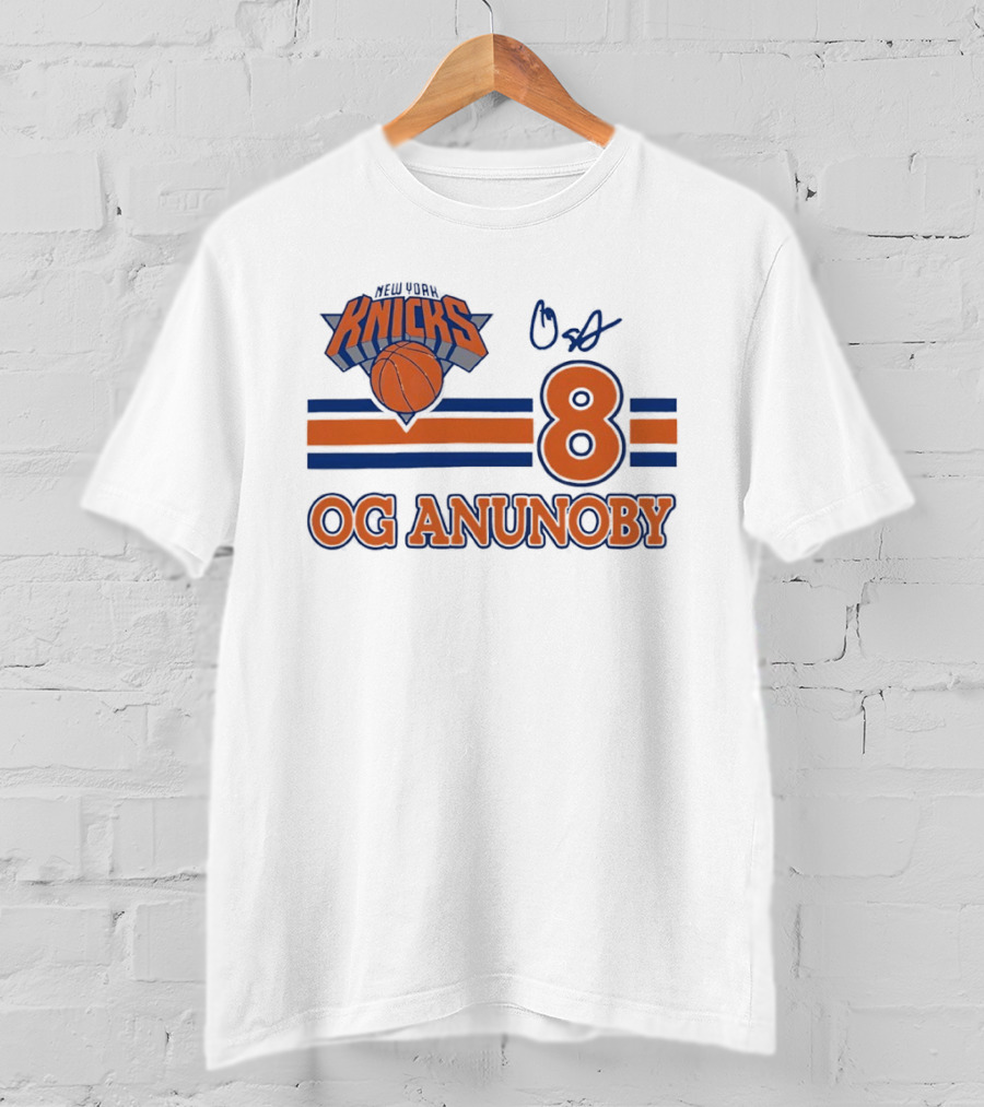 Knicks Basketball OG Anunoby 8 Signature T-Shirt