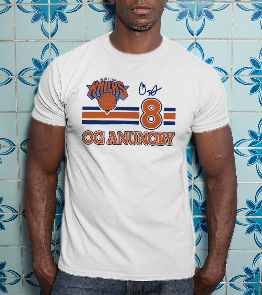 Knicks Basketball OG Anunoby 8 Signature T-Shirt