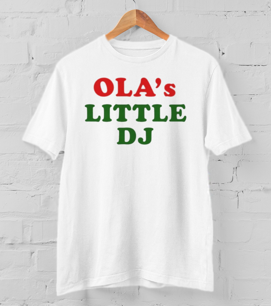 Ola's Little DJ Retro Music Lover T-Shirt