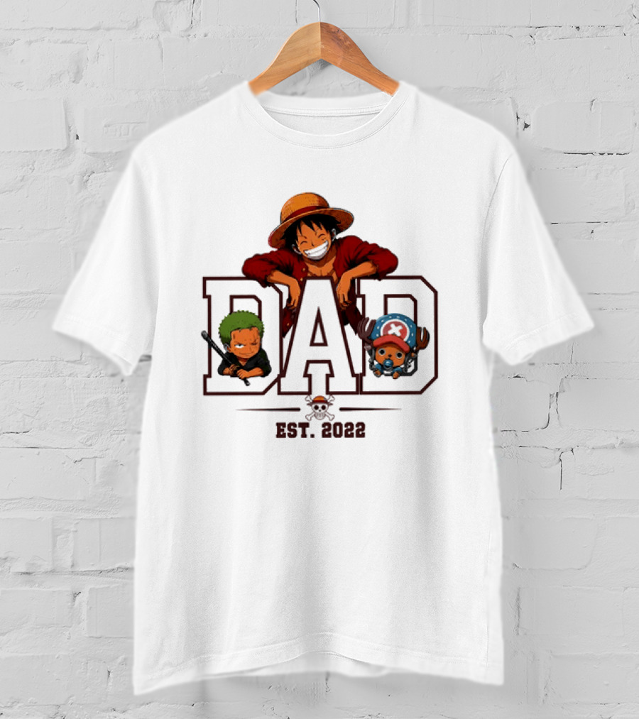 One Piece Luffy Dad Personalized Gift Father's Day 2023 T-Shirt