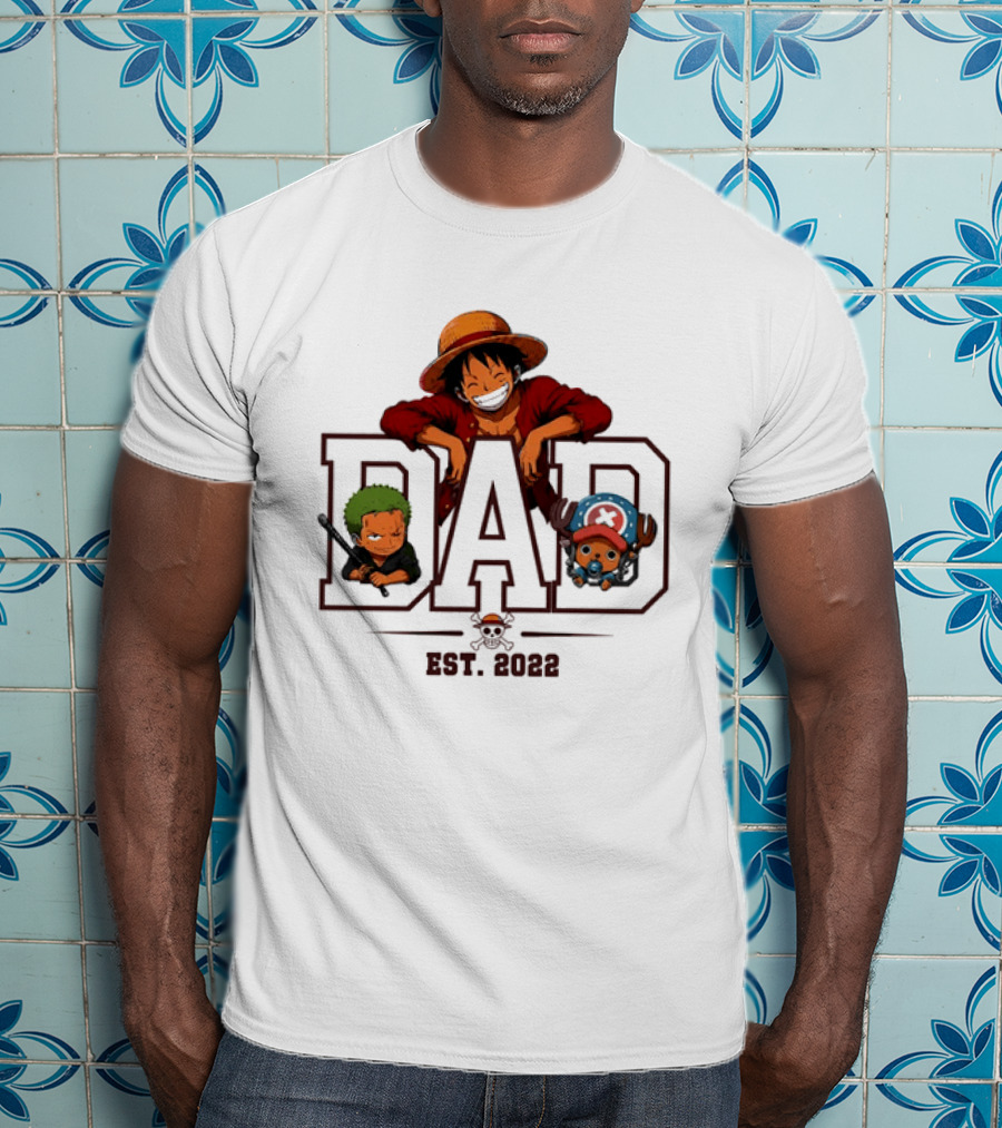 One Piece Luffy Dad Personalized Gift Father's Day 2023 T-Shirt