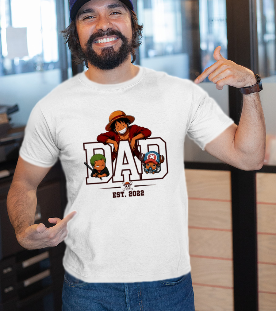 One Piece Luffy Dad Personalized Gift Father's Day 2023 T-Shirt