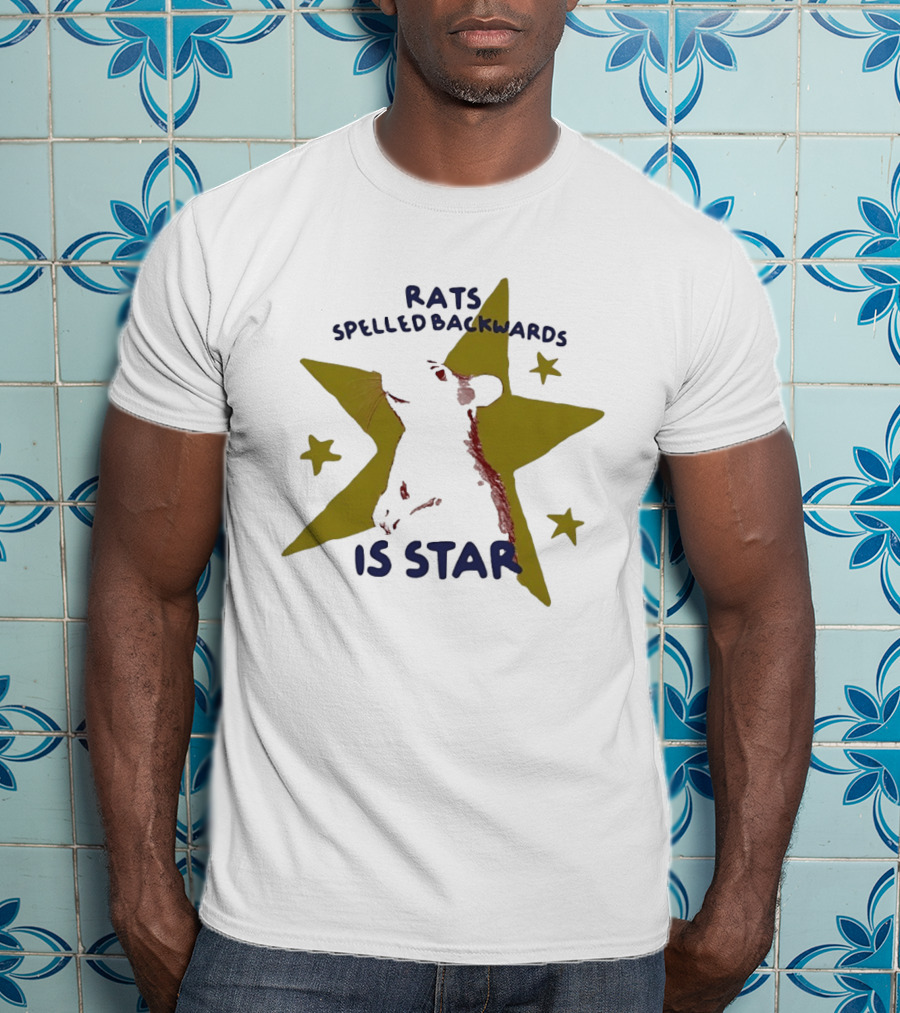 Rats Spelled Backwards Is Star Rodent Star Wordplay Pun Nature T-Shirt