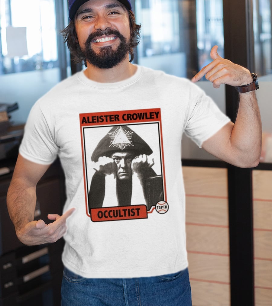 Aleister Crowley Occultist TSPTR Baseball Raglan T-Shirt