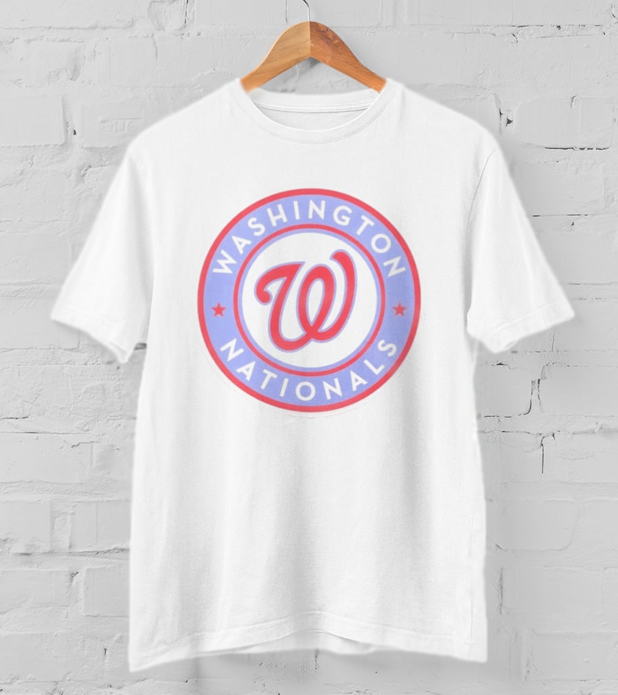 Washington Nationals Curly W Star Baseball T-Shirt