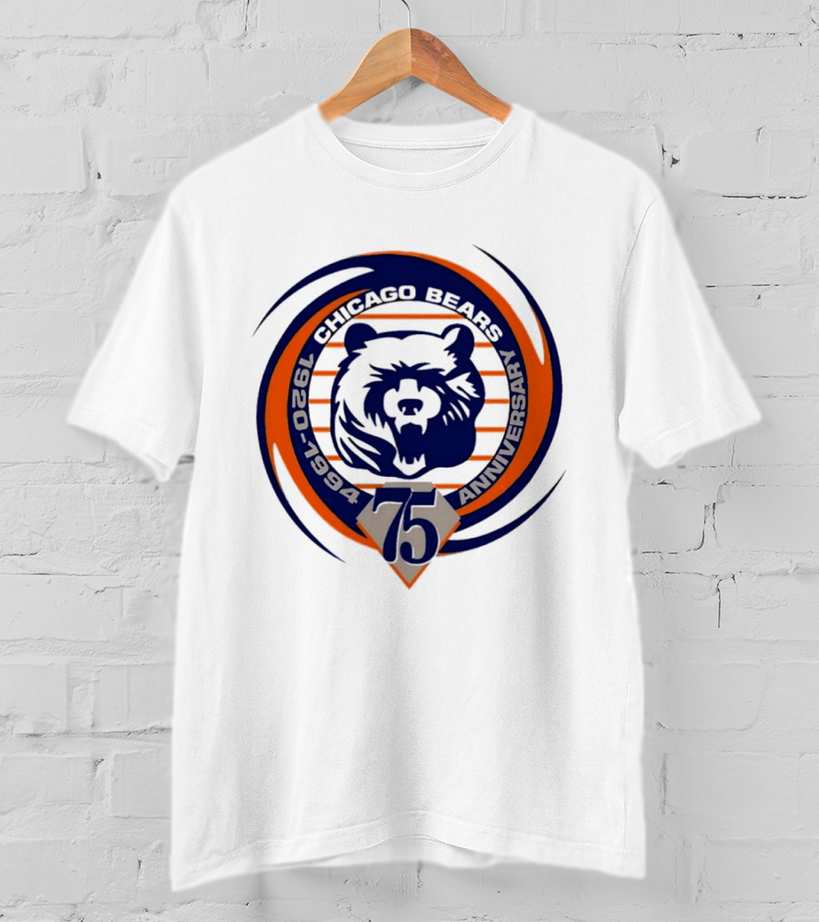 Chicago Bears 75th Anniversary 1920 1994 T-Shirt