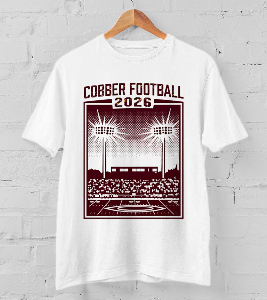 Cobber Football 2026 Stadium Lights Game Day Crowd Night Event T-Shirt