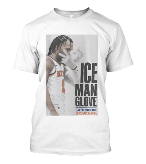 Jalen Brunson Ice Man Glove New York Knicks...T-Shirt 