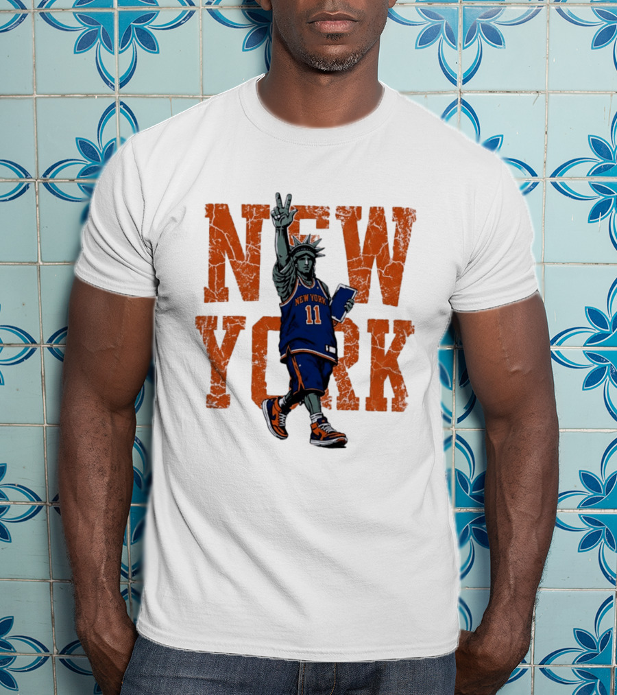 Jalen Brunson New York Knicks NBA Liberty 11 T-Shirt