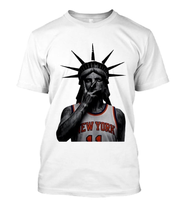 New York Knicks Jalen Brunson Statue of Lib...T-Shirt New York Knicks Jalen Brunson Statue of Lib...T-Shirt