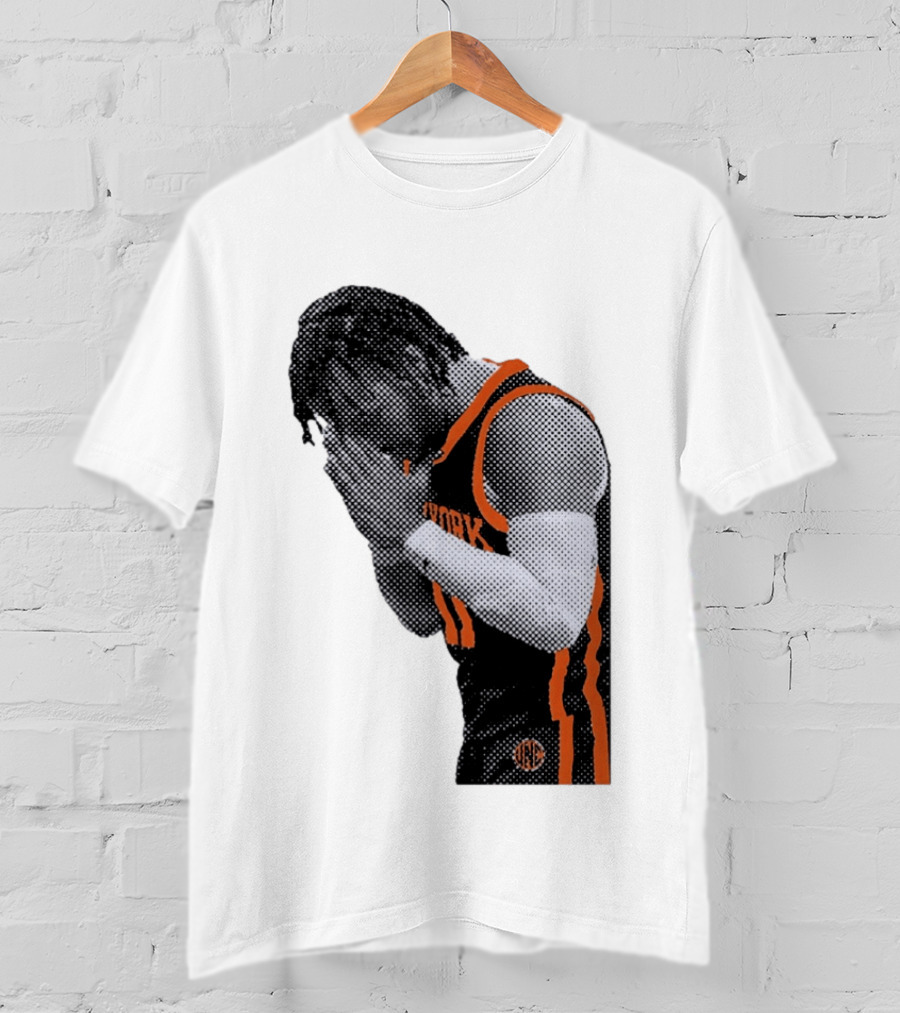 New York Knicks Jalen Brunson NBA Jersey Player Focus T-Shirt