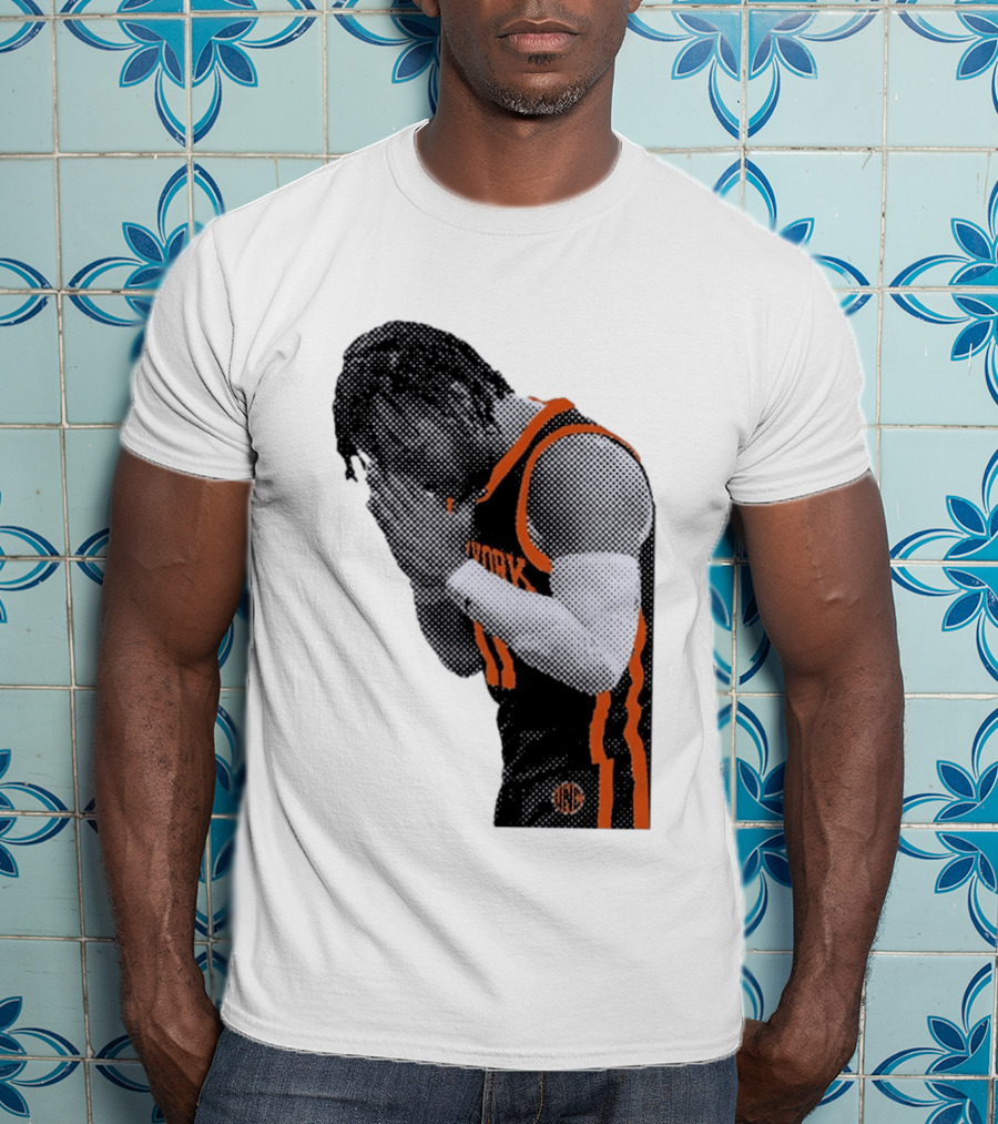 New York Knicks Jalen Brunson NBA Jersey Player Focus T-Shirt