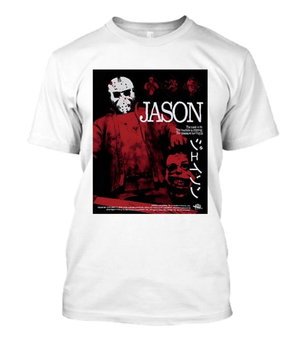Jason Voorhees Slasher Movie Japanese T-Shirt Jason Voorhees Slasher Movie Japanese T-Shirt