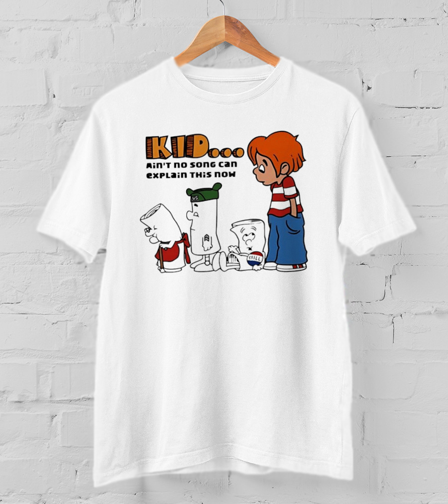 Kid Ain't No Song Can Explain This Now Retro Cartoon T-Shirt