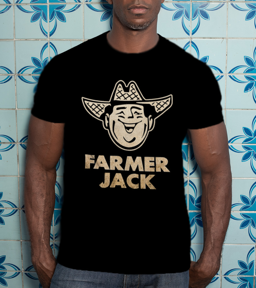 Farmer Jack Vintage Cowboy Icon Grocery Store Retro Farmer Jack T-Shirt