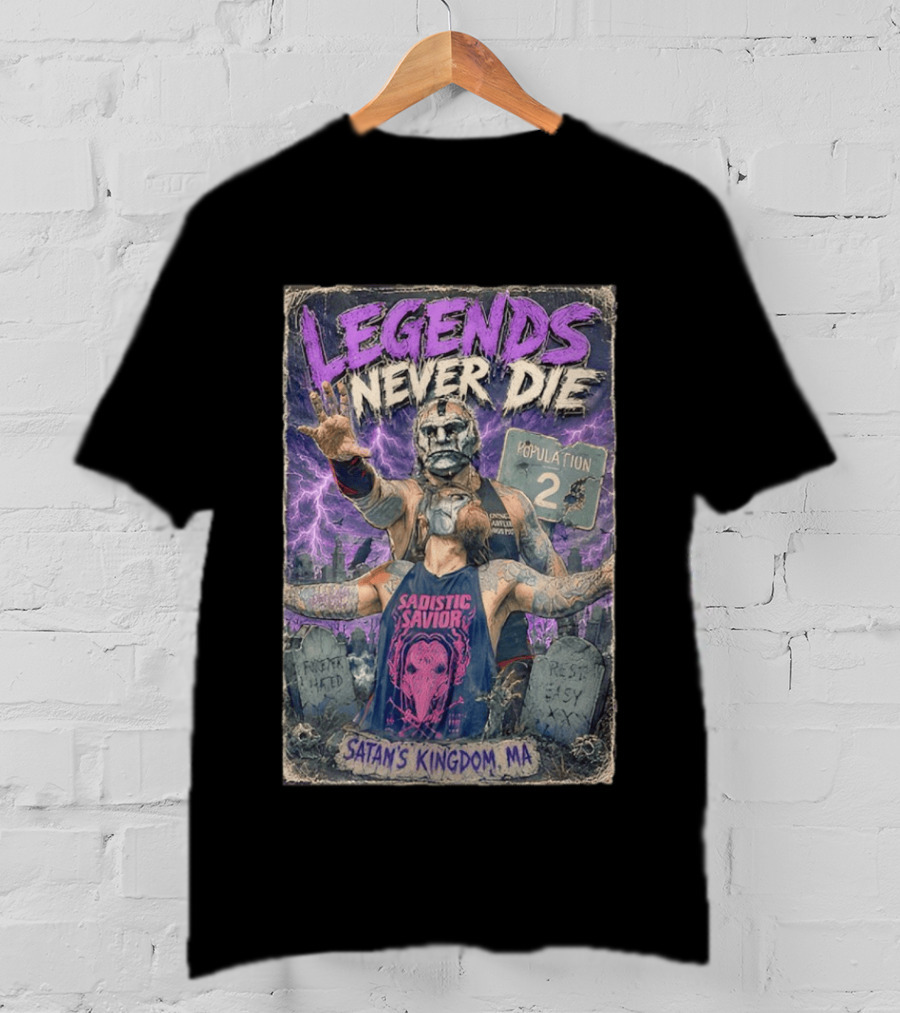 Legends Never Die Sadistic Savior Satan's Kingdom MA Penta El Zero Miedo T-Shirt