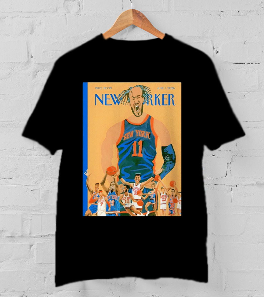 New York Knicks The New Yorker June 2026 Cover T-Shirt