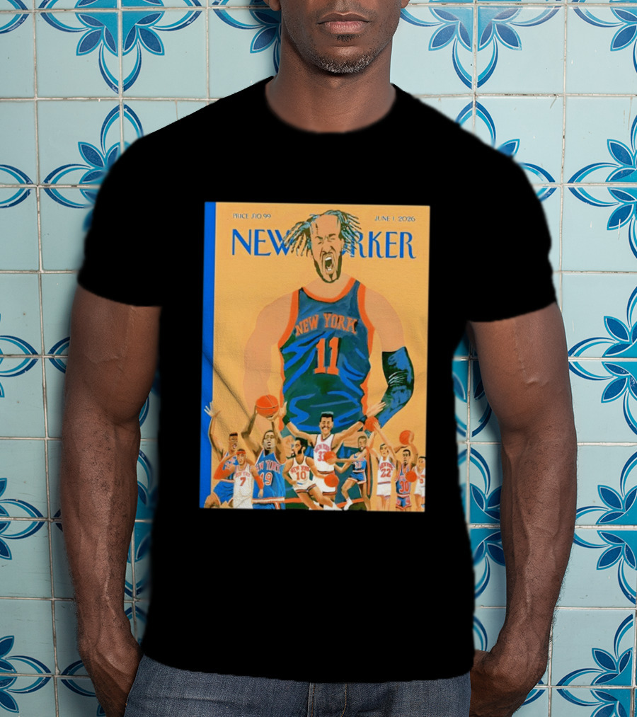 New York Knicks The New Yorker June 2026 Cover T-Shirt