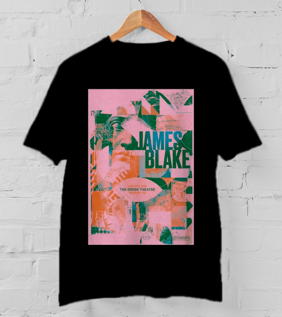 James Blake June 11 2026 Greek Theatre Berkeley CA T-Shirt