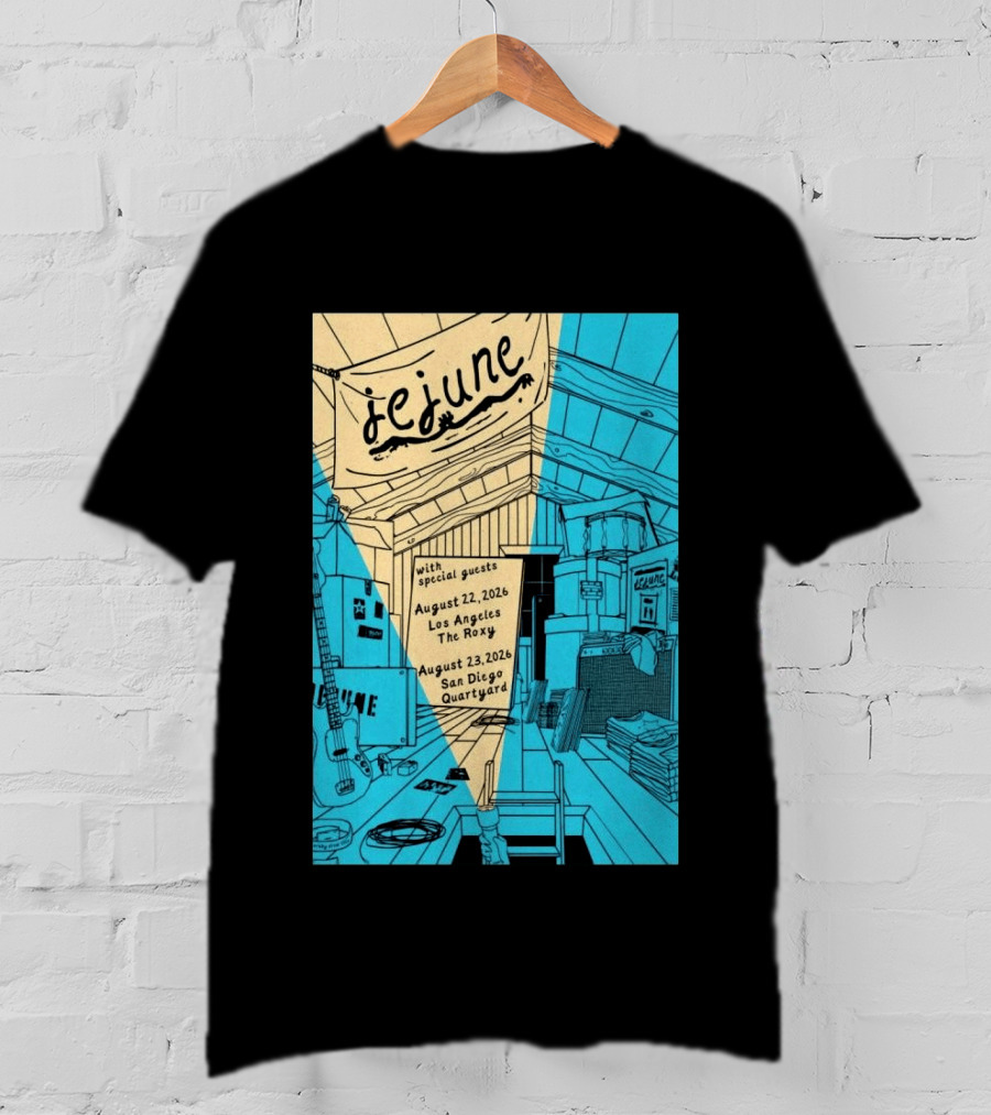 Jejune August 22 2026 Los Angeles The Roxy With Special Guests T-Shirt