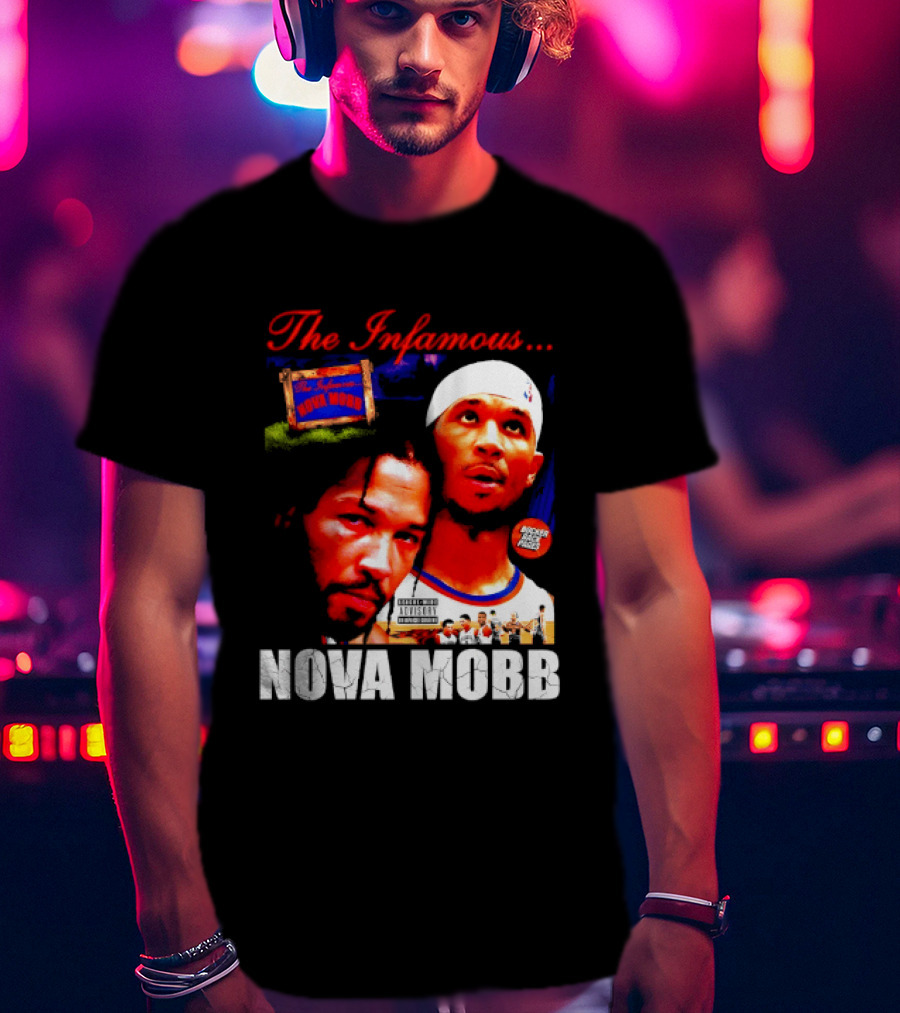 Josh Hart Jalen Brunson The Infamous Nova Mobb New York Knicks NBA 2026 T-Shirt