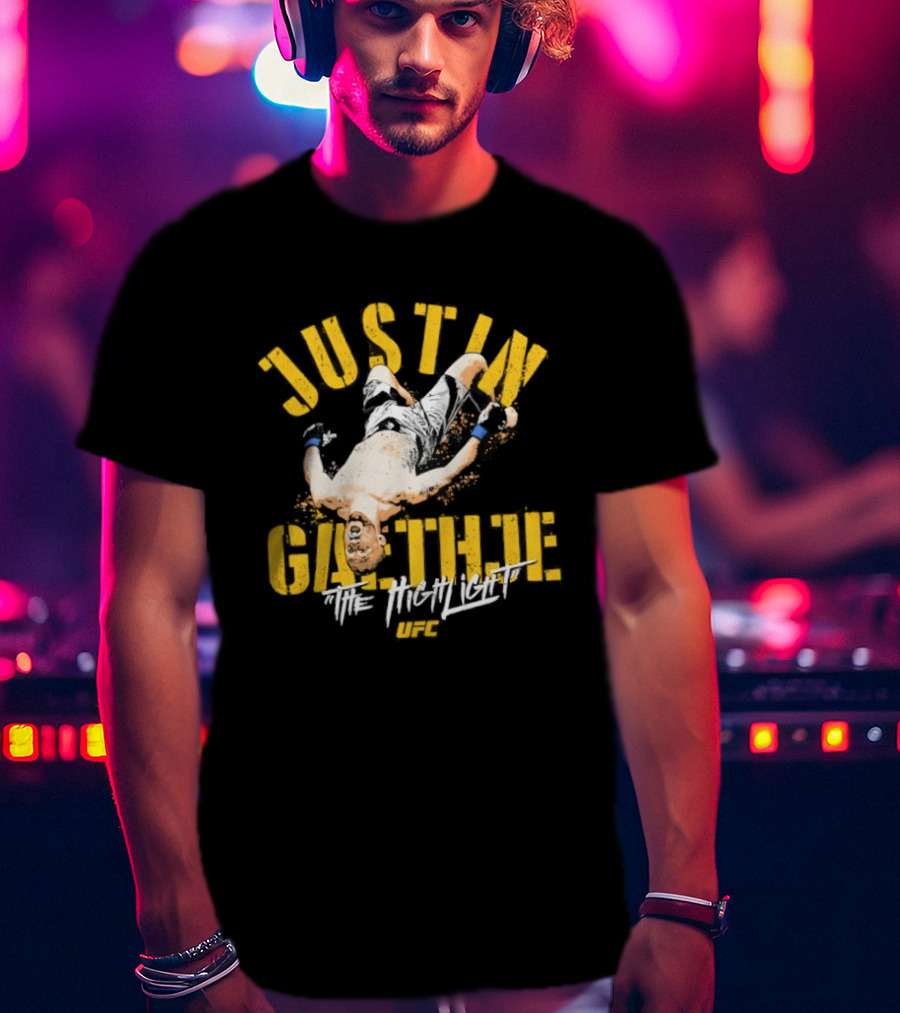 Justin Gaethje The Highlight Fighter Action Pose T-Shirt