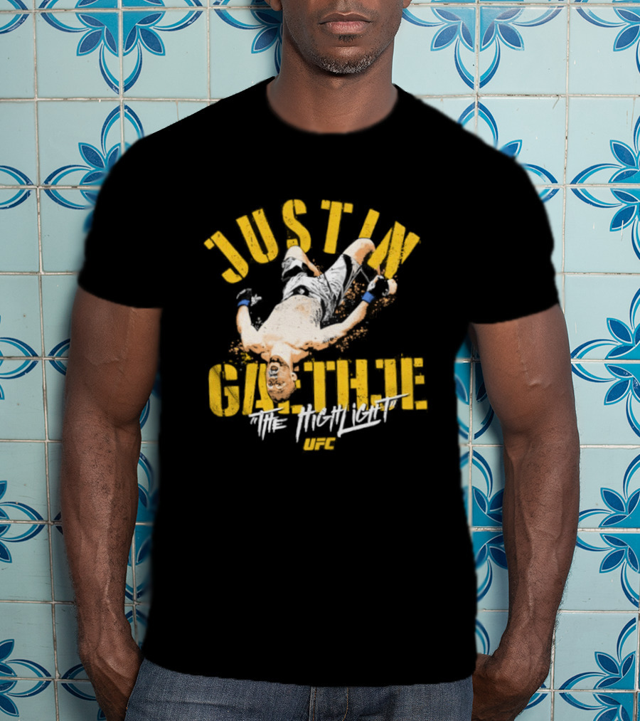 Justin Gaethje The Highlight Fighter Action Pose T-Shirt