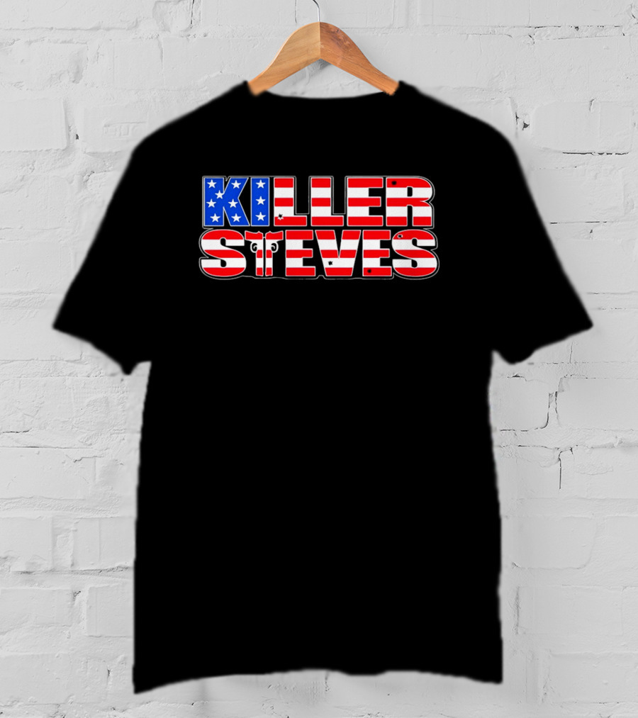 Killer Steves American Flag Stars And Stripes T-Shirt