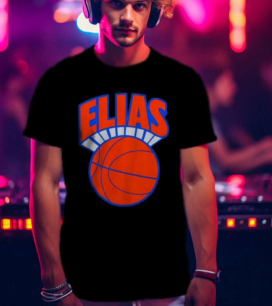 Elias Knickerbocker New York Knicks Basketball T-Shirt
