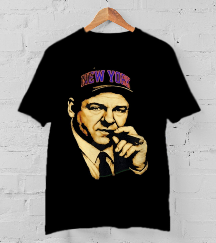 Tony Soprano Cigar New York Knicks Basketball Iconic Fusion T-Shirt