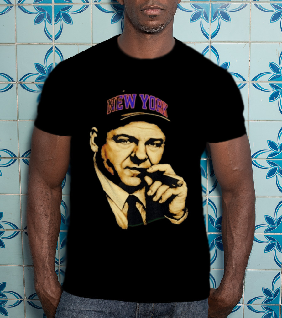 Tony Soprano Cigar New York Knicks Basketball Iconic Fusion T-Shirt