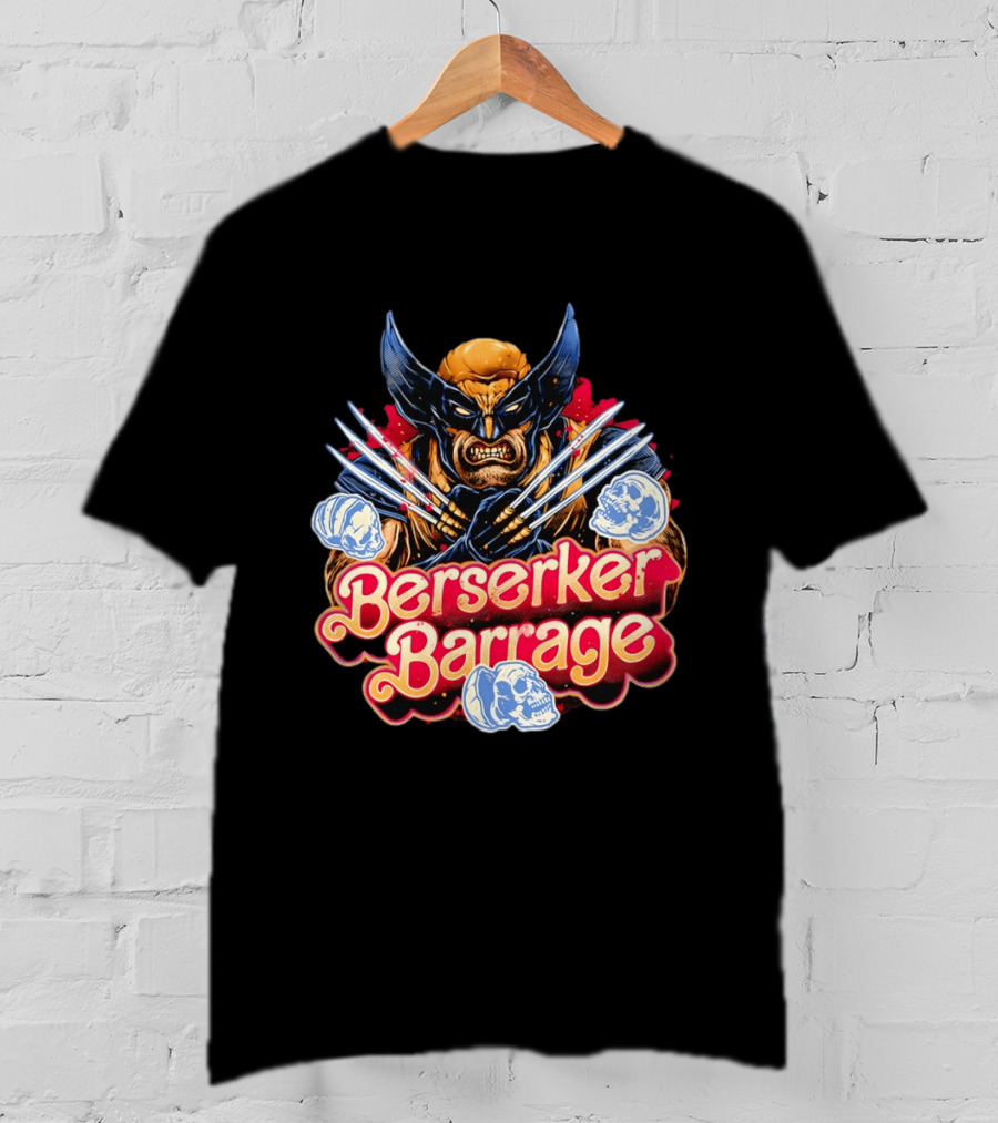 Berserker Barrage Wolverine Claw Attack Mode T-Shirt