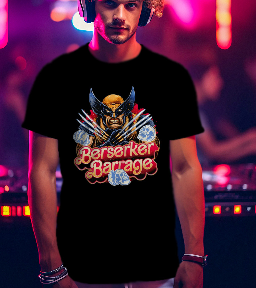 Berserker Barrage Wolverine Claw Attack Mode T-Shirt