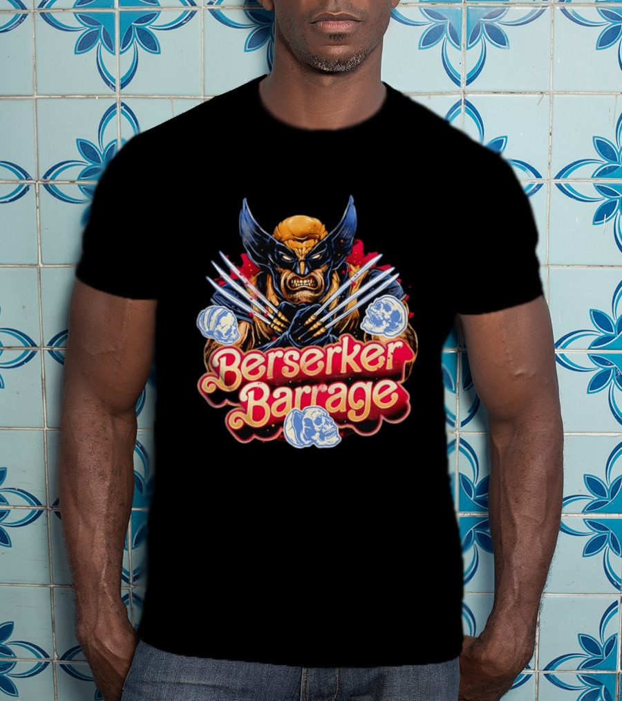 Berserker Barrage Wolverine Claw Attack Mode T-Shirt