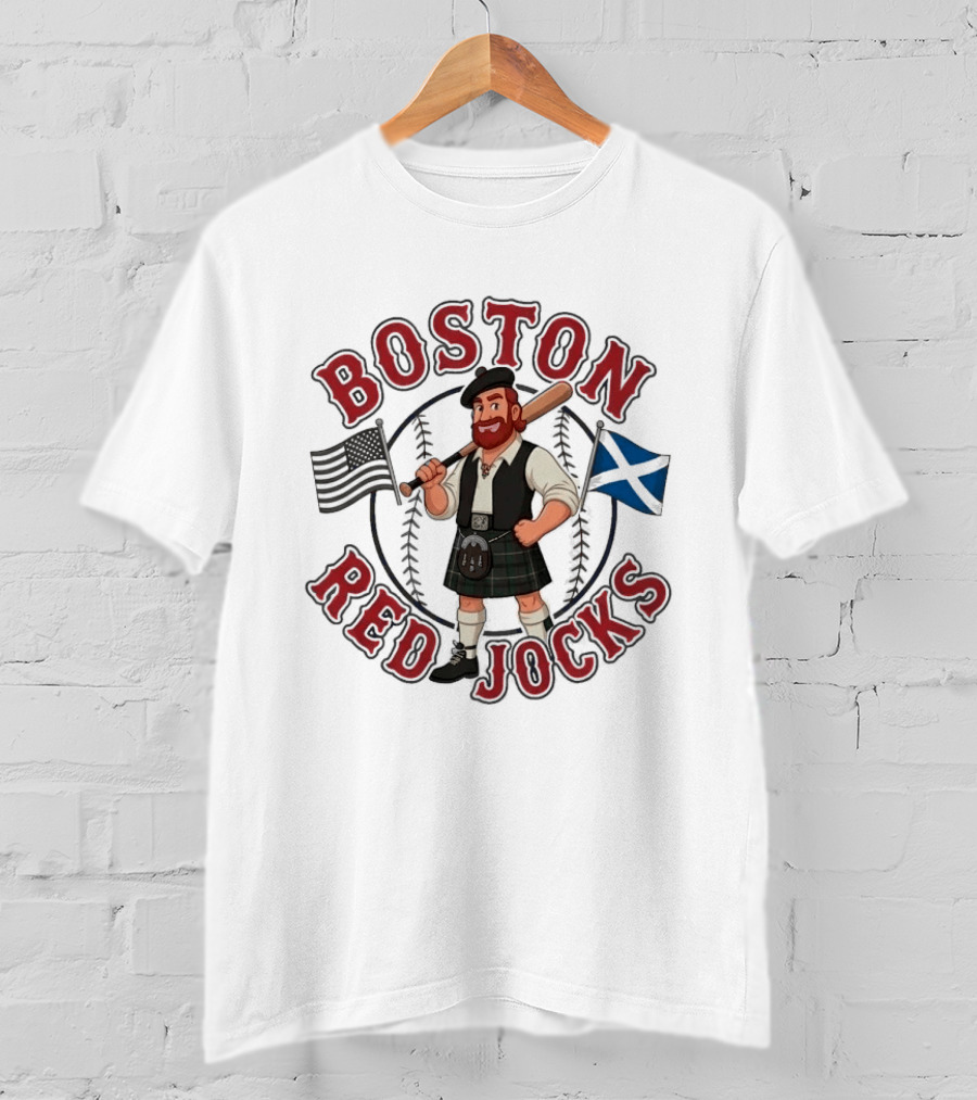 Boston Red Sox Scottish Heritage Baseball T-Shirt
