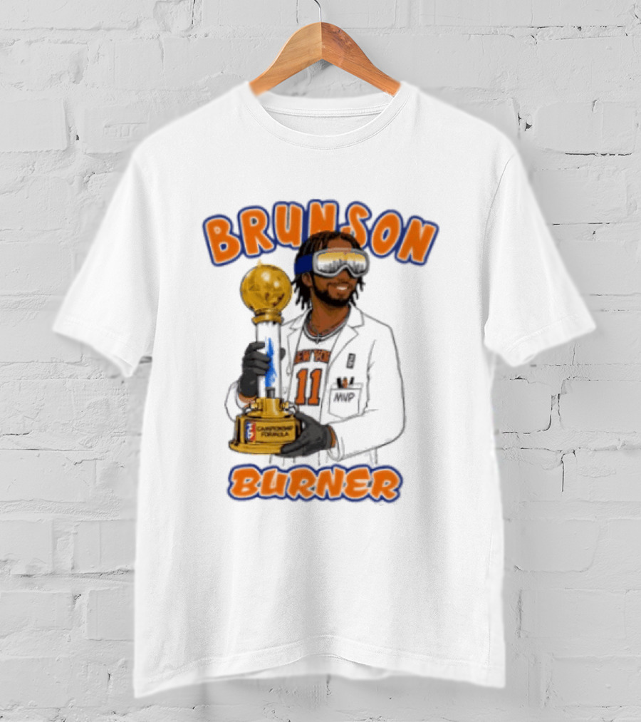Brunson Burner Jalen Brunson New York Knicks Championship Formula T-Shirt